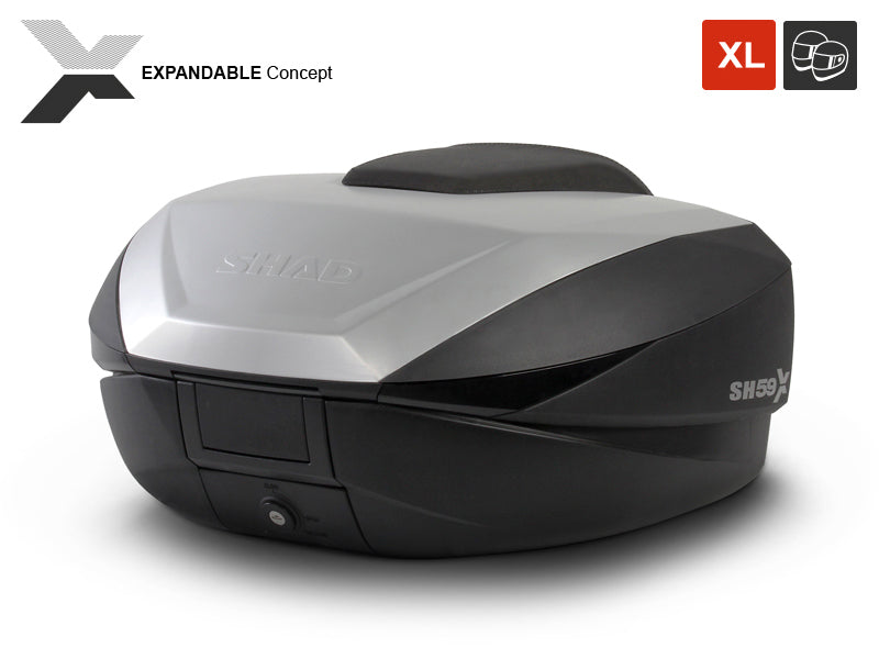 Sh59 X Top Case 59 L Alloy Panel - Bikerr