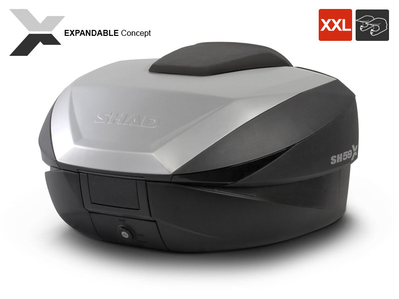 Sh59 X Top Case 59 L Alloy Panel - Bikerr