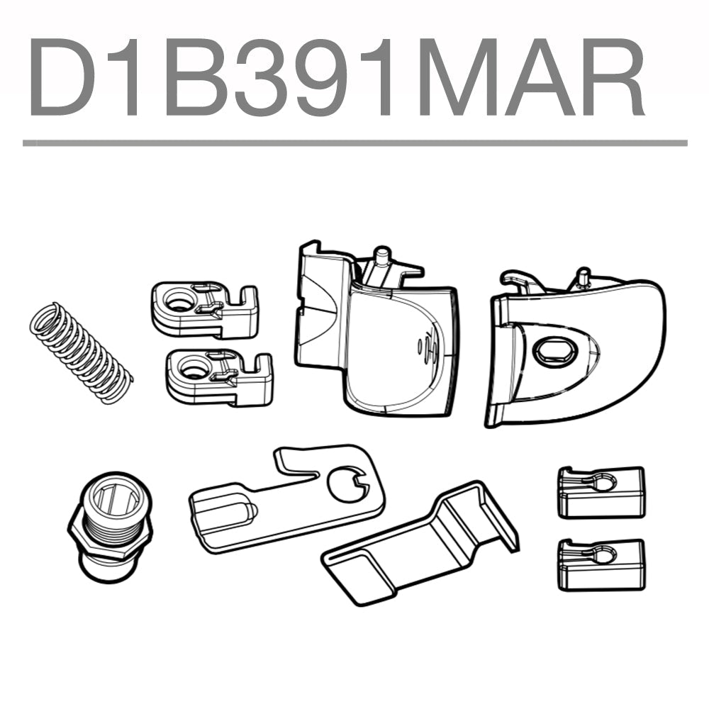 Latch Lever Assembly Suit Sh39 (Blk Key) - Bikerr