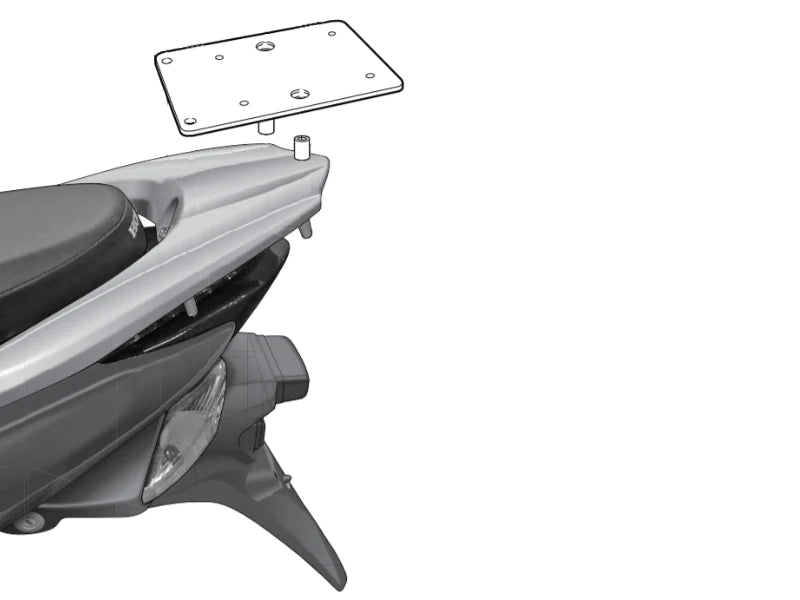Top Case Mount Hon Nsc50 '11 19 (Suit Sh29 34) - Bikerr