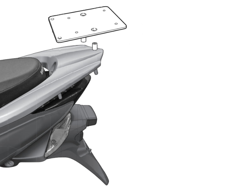 Top Case Mount Hon Nsc50 '11 19 (Suit Sh29 34) - Bikerr
