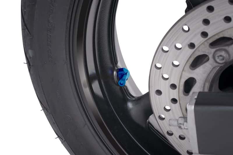 Puig 8.3mm Race Valve Caps | Anodized Aluminium Blue - Bikerr
