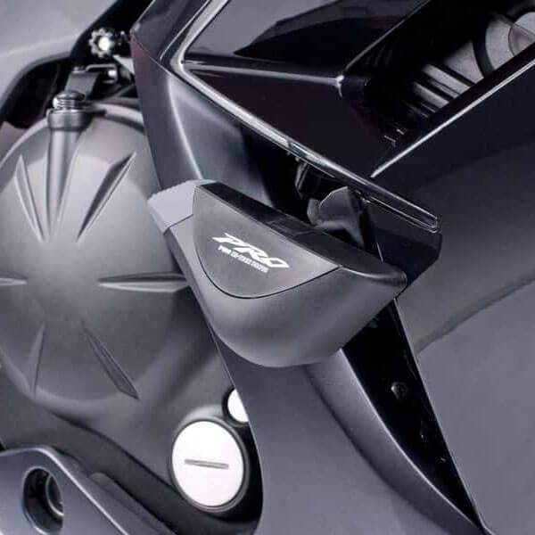 Puig Hi-Tech Pro Frame Sliders | Black | Kawasaki ER-6F 2012>2016 - Bikerr