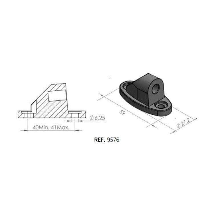 Puig Mirror Adaptor Left or Right Side | Black | Honda CBR 600 RR 2013>2016 - Bikerr