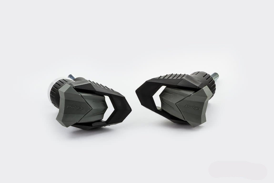 Puig R19 Frame Sliders | Black | Kawasaki ER-6F 2009>2011 - Bikerr