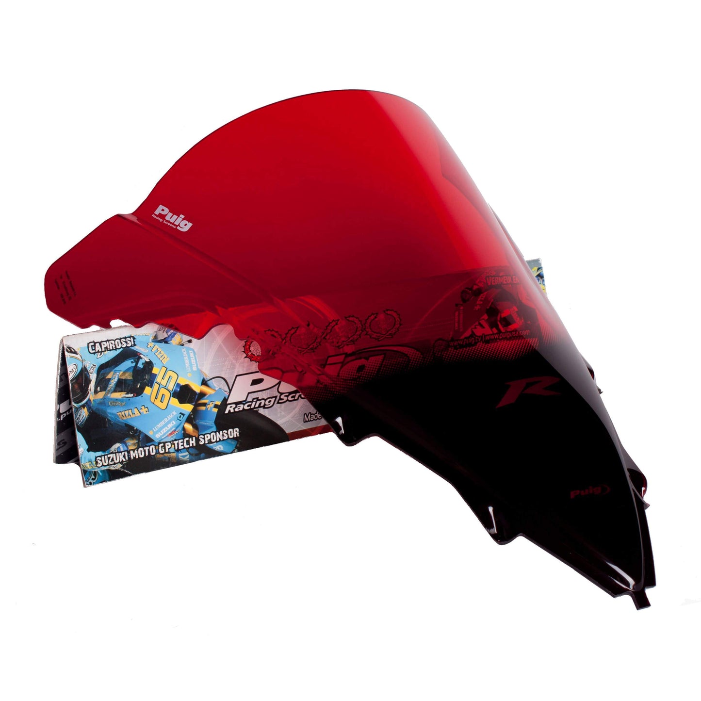 Puig Racing Screen | Red | Yamaha YZF-R1 2009>2014 - Bikerr