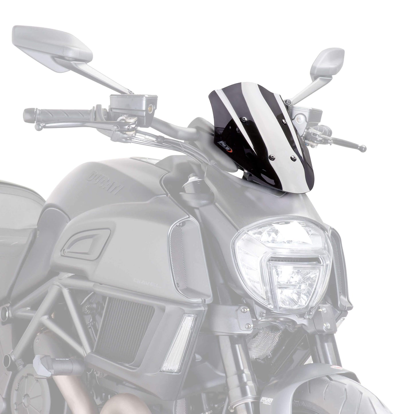 Puig Sport Screen | Dark Smoke | Ducati Diavel 2014>2018 - Bikerr