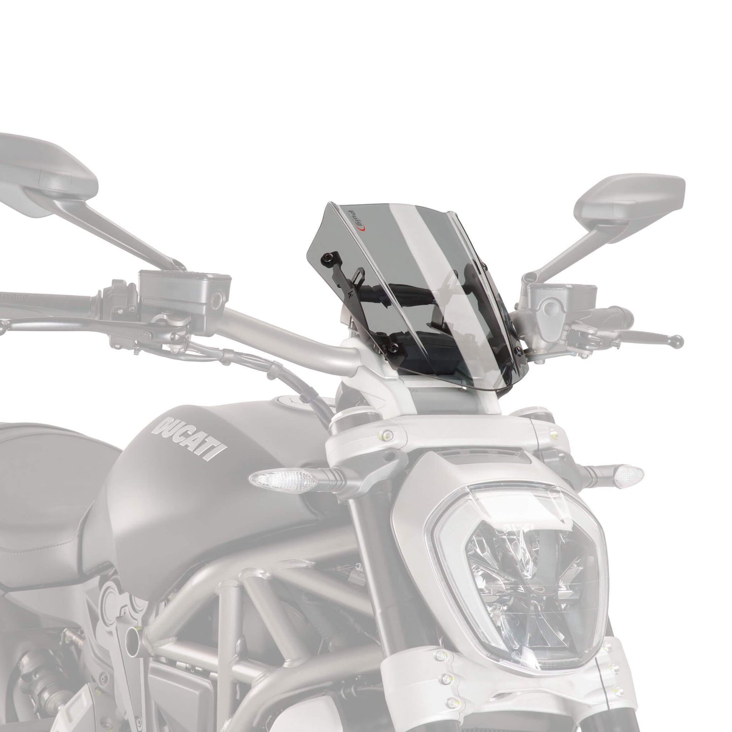 Puig Sport Screen | Light Smoke | Ducati X Diavel 2016>2018 - Bikerr