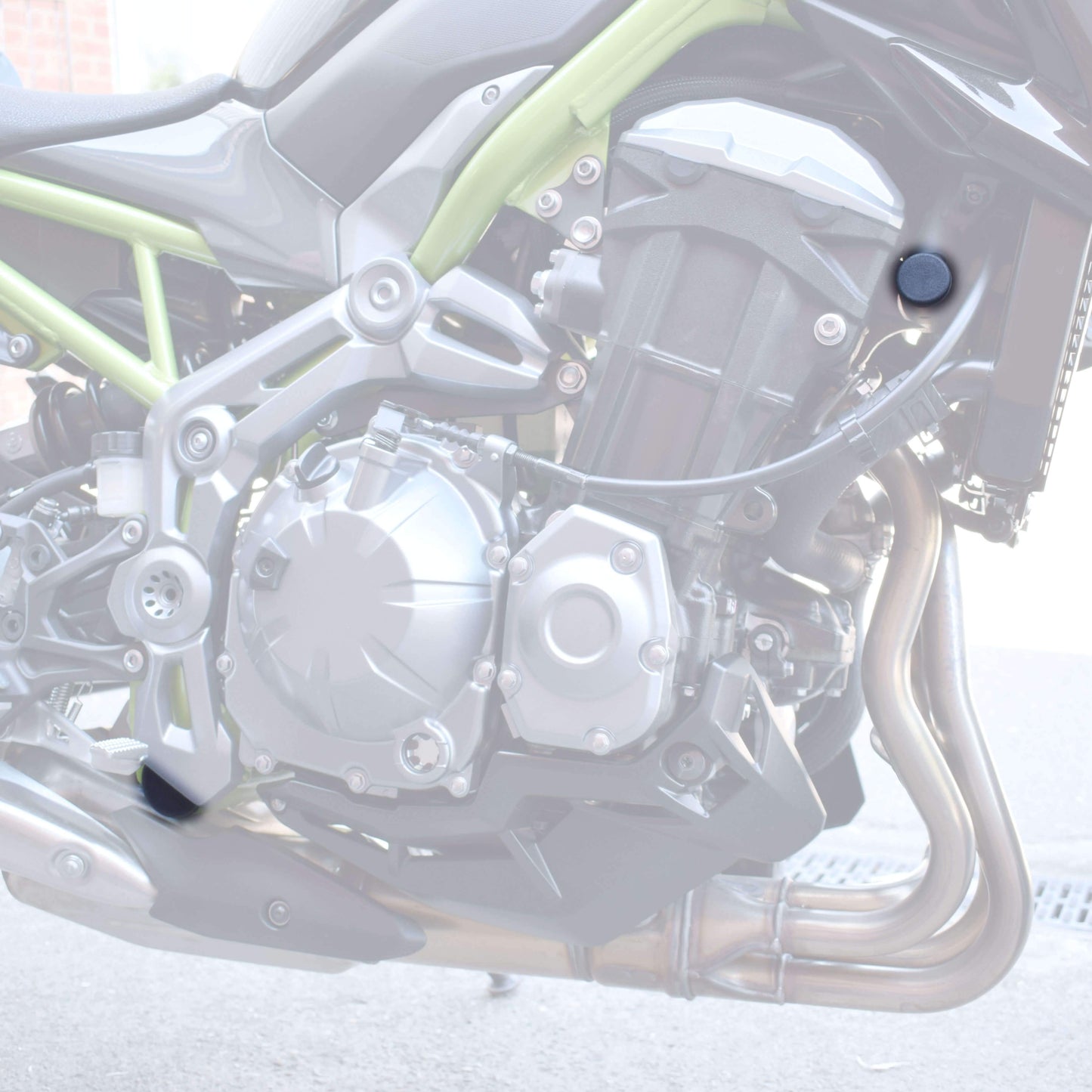 Frame End Caps | Matte Black | Kawasaki Z 900 2017> - Bikerr
