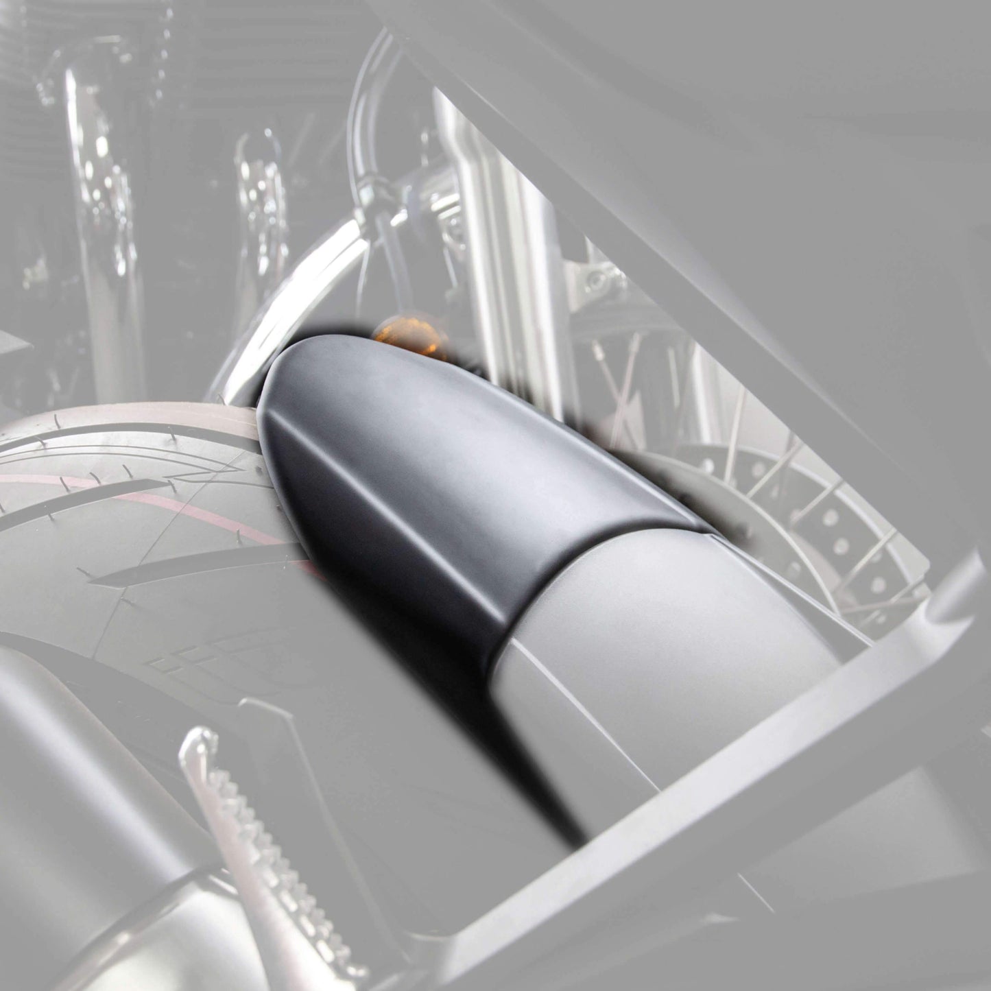 Hugger Extension | Matte Black | Honda CB 1000 R 2018> - Bikerr