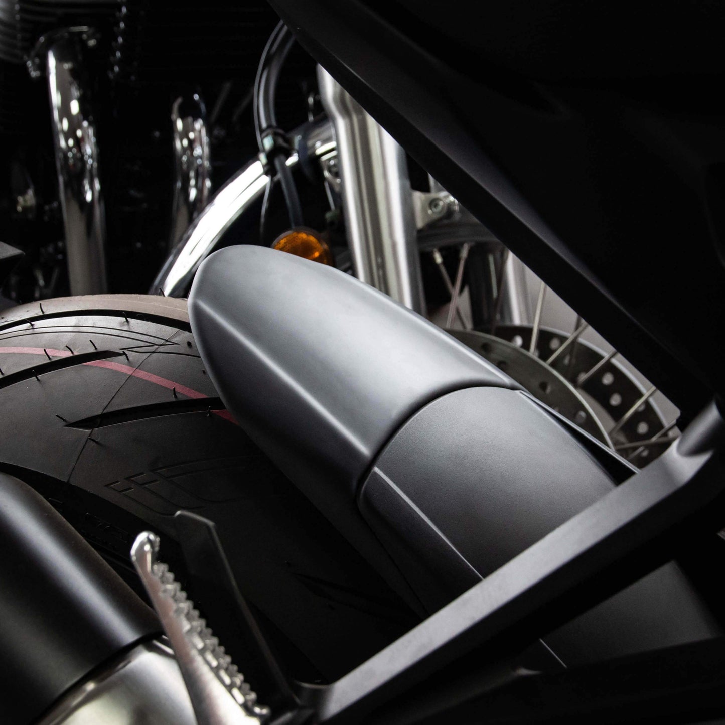 Hugger Extension | Matte Black | Honda CB 1000 R 2018> - Bikerr