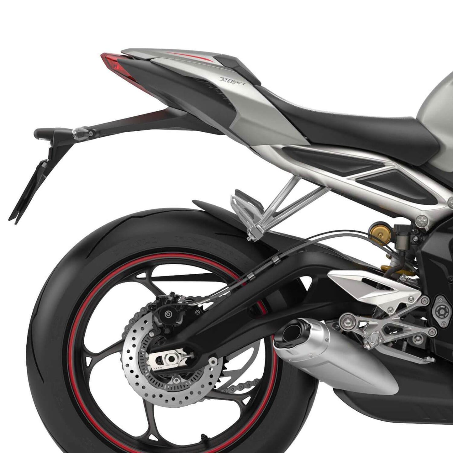Hugger Extension | Matte Black | Triumph Street Triple 765 2017> - Bikerr