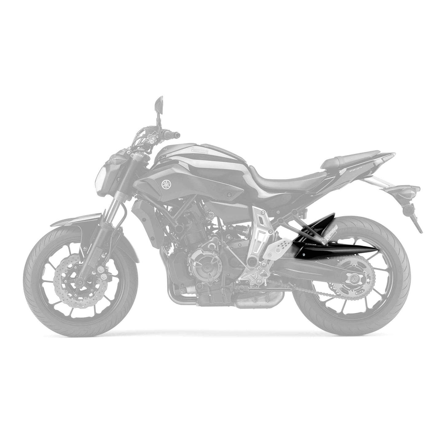 Hugger | Gloss Black | Yamaha MT-07 2013> - Bikerr