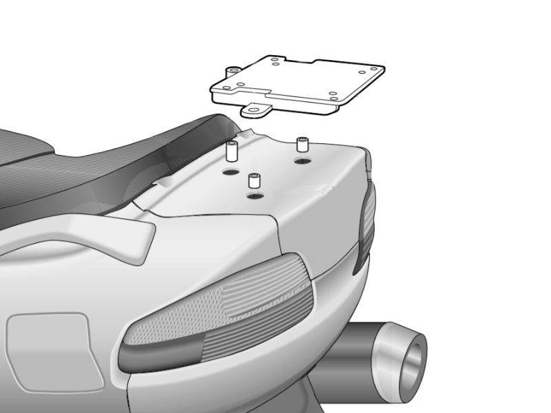 Top Case Mount Suz 650 Burgman/ '02 14