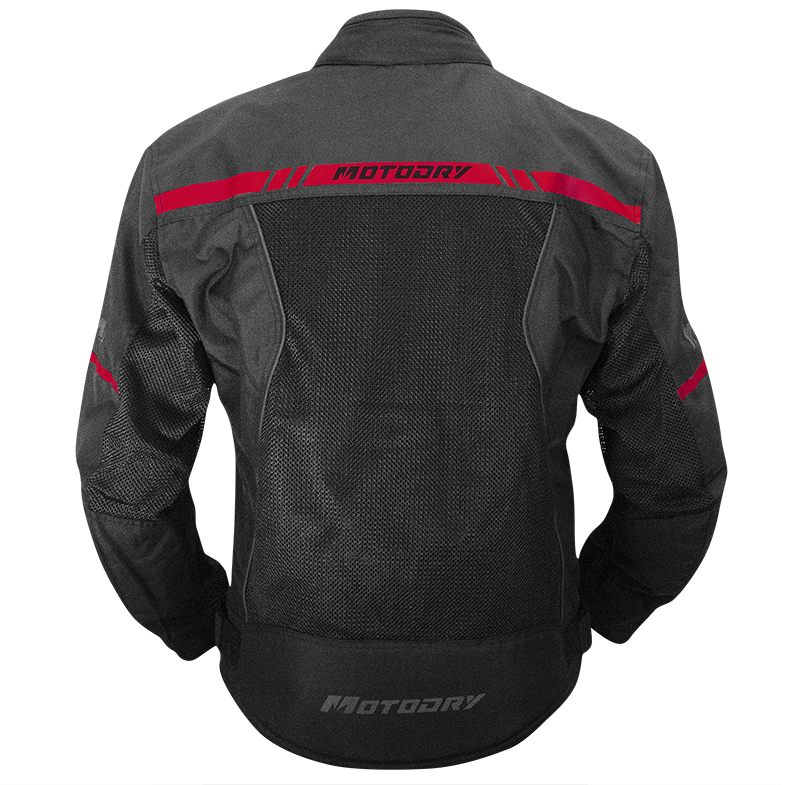 Summer Vent Black Red Jacket - Bikerr