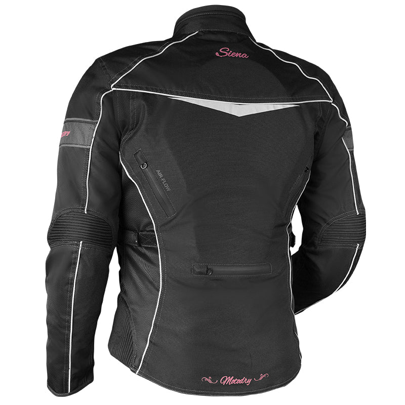 Siena Black/Magenta Jacket - Bikerr