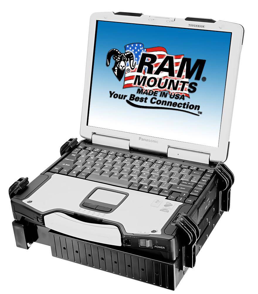 RAM-234-3 - RAM® Tough-Tray™ Spring Loaded Laptop Holder - Bikerr