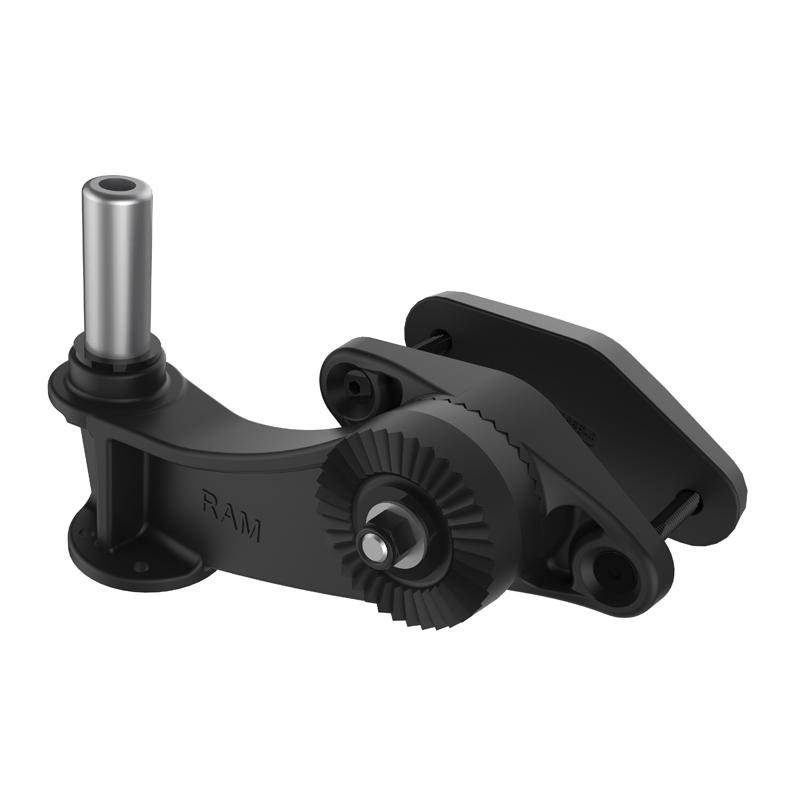 RAM-247U-4P1 - RAM 4" Square Post Clamp Ratchet Base with 1/2" NPT Post - Bikerr