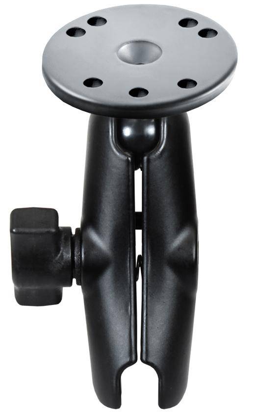 RAM-B-103U - RAM® 1" Double Socket Arm with Round Plate - Bikerr