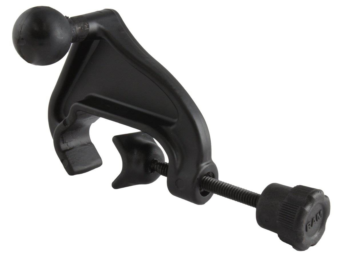 RAM-B-121BU - RAM Yoke Clamp Base with 1" Rubber Ball - Bikerr