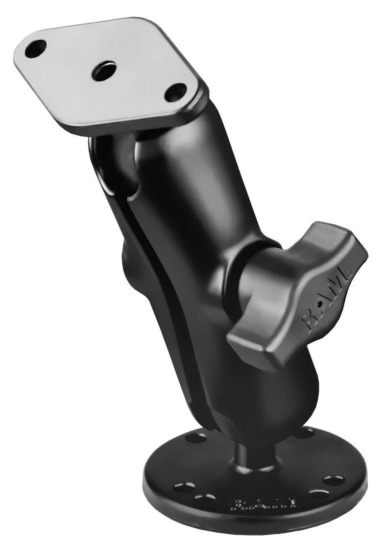 RAM-B-138U - RAM® Double Ball Drill-Down Mount with Diamond Plate - Bikerr