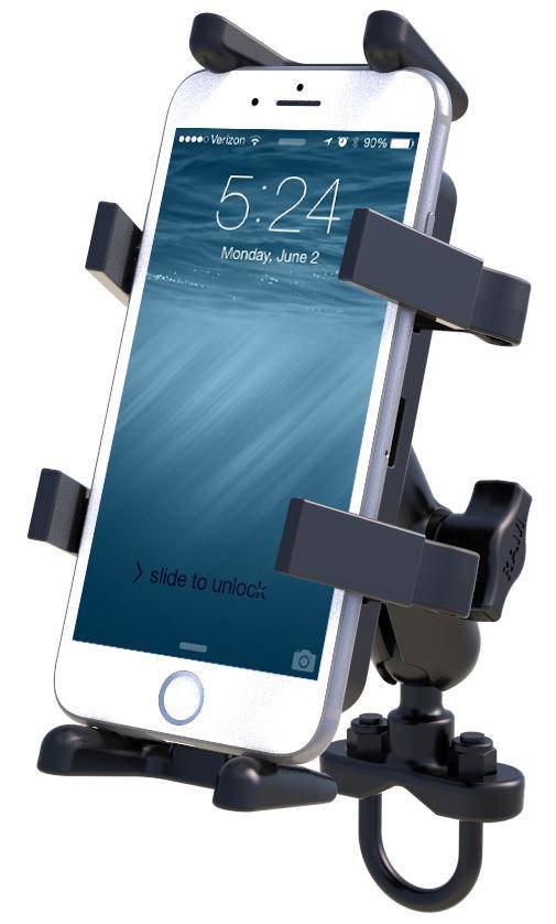 RAM-B-149Z-UN4U - RAM® Finger-Grip™ Universal Mount with Handlebar U-Bolt Base - Bikerr