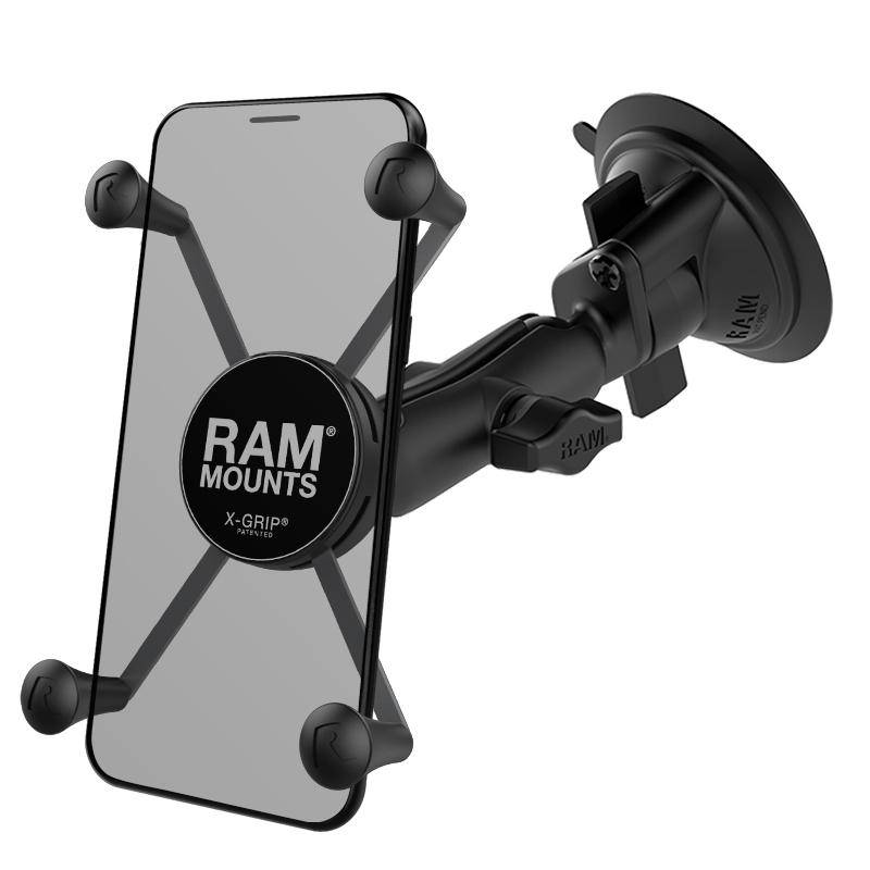 RAM-B-166-UN10U - RAM® X-Grip® Large Phone Mount with RAM® Twist-Lock™ Suction Cup Base - Bikerr