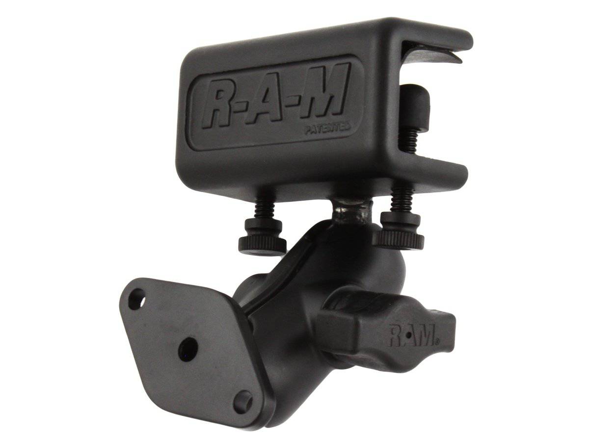 RAM-B-177U - RAM® Glare Shield Clamp Mount with Diamond Plate - Bikerr