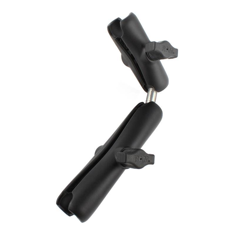 RAM-B-201-201U-C - RAM Double Socket Arm with Dual Extension and Ball Adapter - Bikerr
