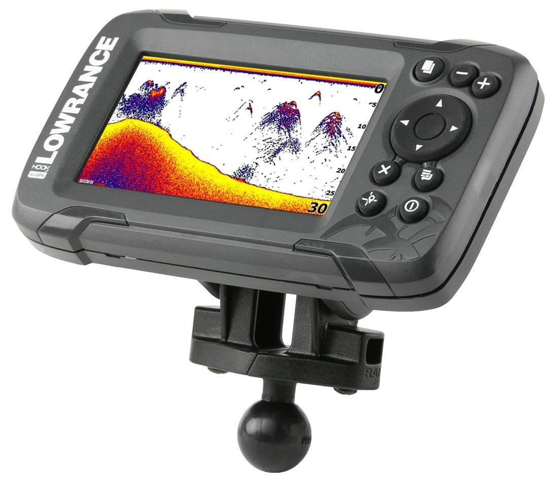 RAM-B-202-LO12 - RAM B Size 1" Fishfinder Ball Adapter for the Lowrance Hook² Series - Bikerr