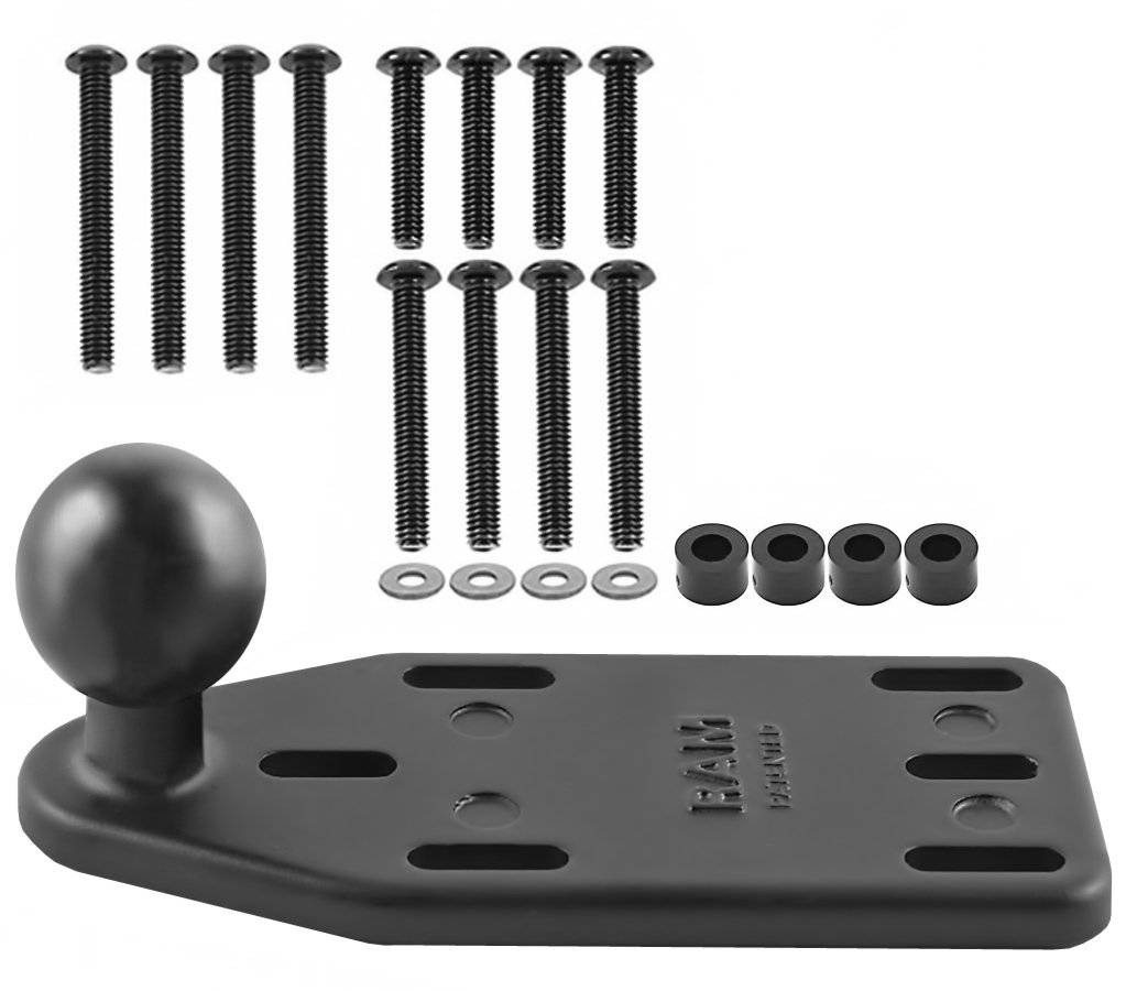 RAM-B-346U - RAM Motorcycle Brake/Clutch Reservoir Cover Base with 1" Ball Offset - Bikerr