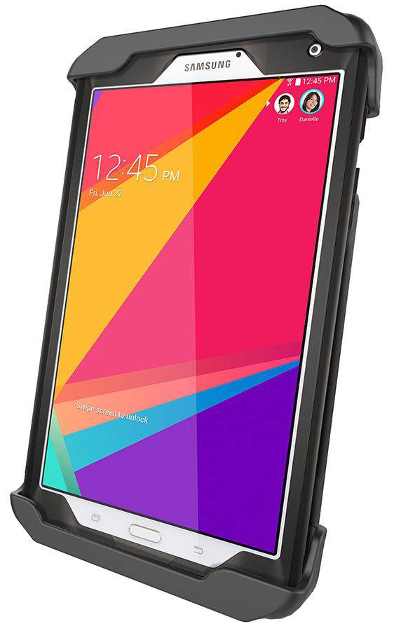 RAM-HOL-TAB23U - RAM Tab-Titeâ„¢ Cradle for 8" Tablets including the Samsung Galaxy Tab 4 8.0 and Tab S 8.4 with Otterbox Defender Case - Bikerr