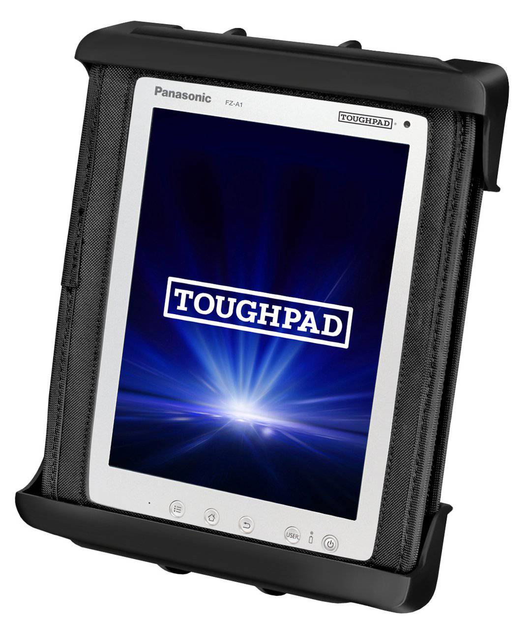 RAM-HOL-TAB9U - RAM Tab-Titeâ„¢ Cradle for the Panasonic Toughpadâ„¢ FZ-A1 (WITH CASE) - Bikerr