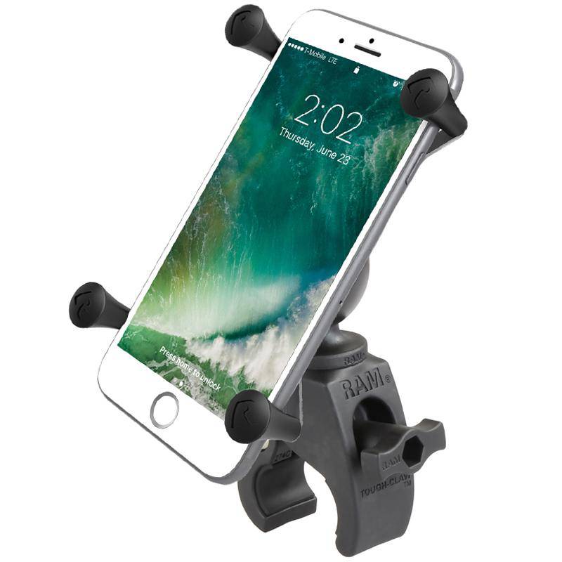 RAM-HOL-UN10-400U - RAM X-Grip Large Phone Mount with Low Profile RAM Tough-Claw Base - Bikerr