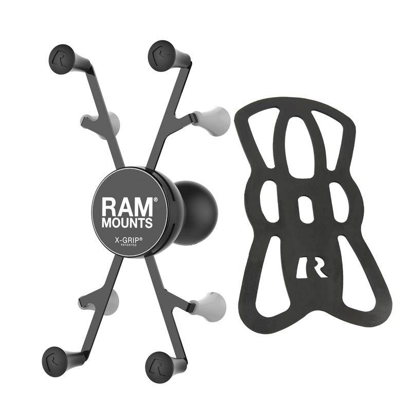RAM-HOL-UN8BCU - RAM® X-Grip® Universal Holder for 7"-8" Tablets with 1.5" Ball - Bikerr