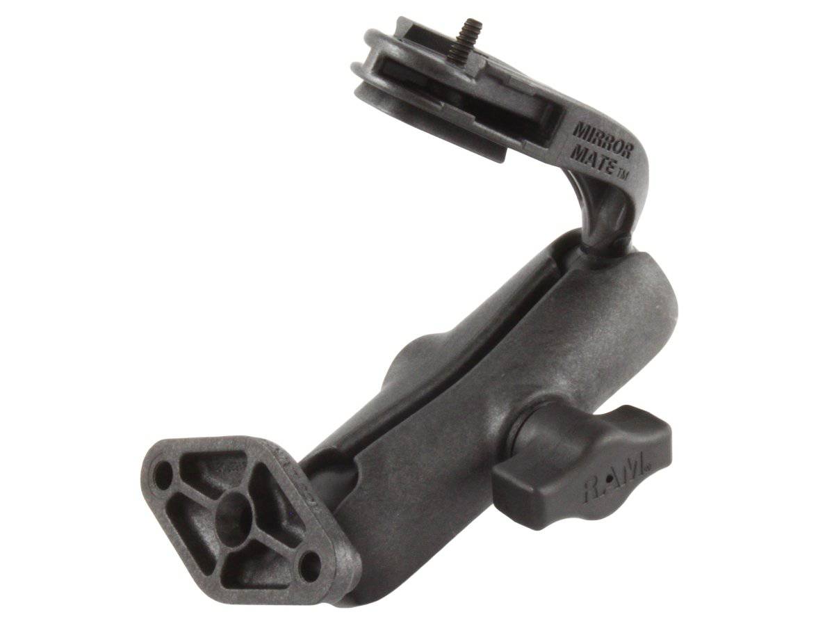 RAP-B-191AU - RAM Mirror Mount with Medium LENGTH Double Socket Arm and Diamond Base Adapter - Bikerr