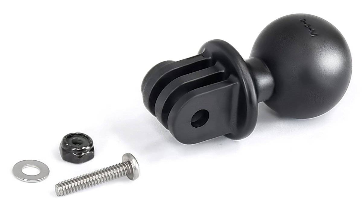 RAP-B-202U-GOP1 - RAM 1" Diameter Ball with Custom GoPro Adaptor - Bikerr