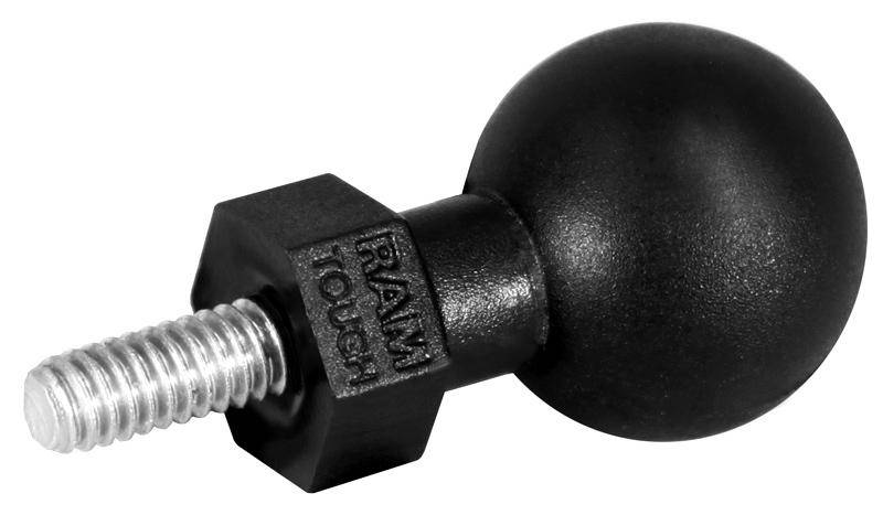 RAP-B-379U-M81208 - RAM 1" Tough-Ballâ„¢ with M8-1.25 X 8MM Male Threaded Post - Bikerr
