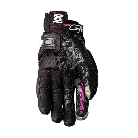 Stunt Evo Ladies Black/Pink Gloves - Bikerr