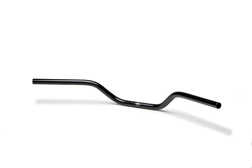 22.2mm Steel Clubman Handlebars (Colour: Black) - Bikerr