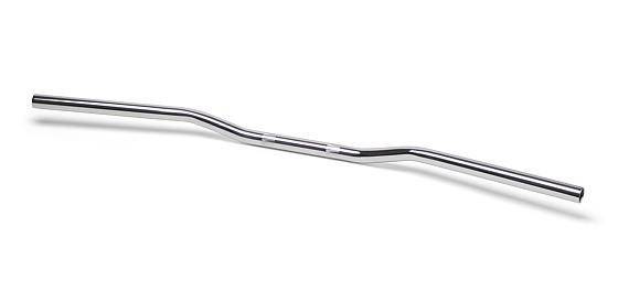 22.2mm Steel Clubman Handlebars (Colour: Black) - Bikerr
