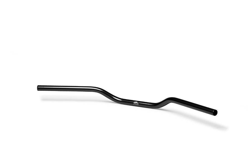 22.2mm Steel Clubman Handlebars (Colour: Black) - Bikerr
