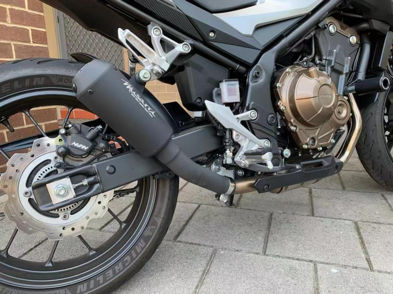 Honda CB500 X / F 2019-2022 - Musarri Street Series GP Slip-on Exhaust - Bikerr