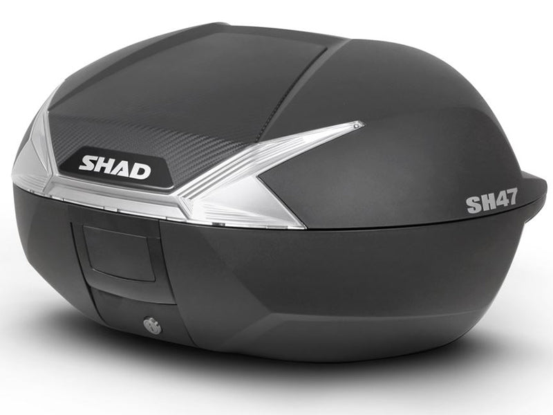 Sh47 Top Case 47 L Black/Carbon (White Reflector) - Bikerr