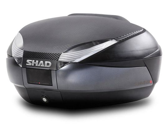 Sh48 Top Case Blk/Carbon 48 L Bonus Back Rest/Carbon Panel - Bikerr