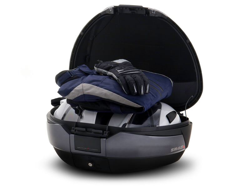 Sh48 Top Case Blk/Carbon 48 L Bonus Back Rest/Carbon Panel
