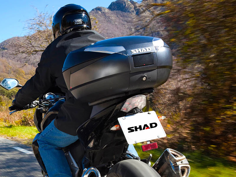 Sh48 Top Case Blk/Carbon 48 L Bonus Back Rest/Carbon Panel