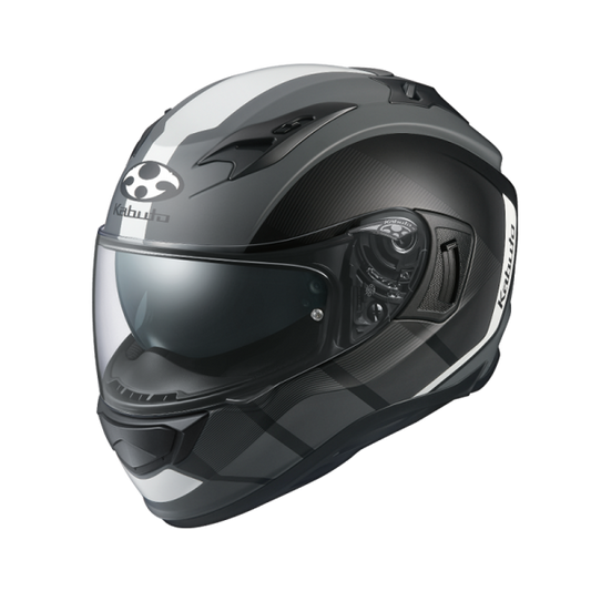 Hikari Jm Matt Black White Helmet - Bikerr