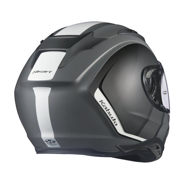 Hikari Jm Matt Black White Helmet - Bikerr