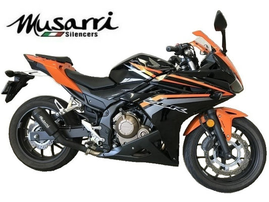 Honda CB500F 2016-2018 - Musarri Street Series SS GP Slip-on Exhaust - Bikerr